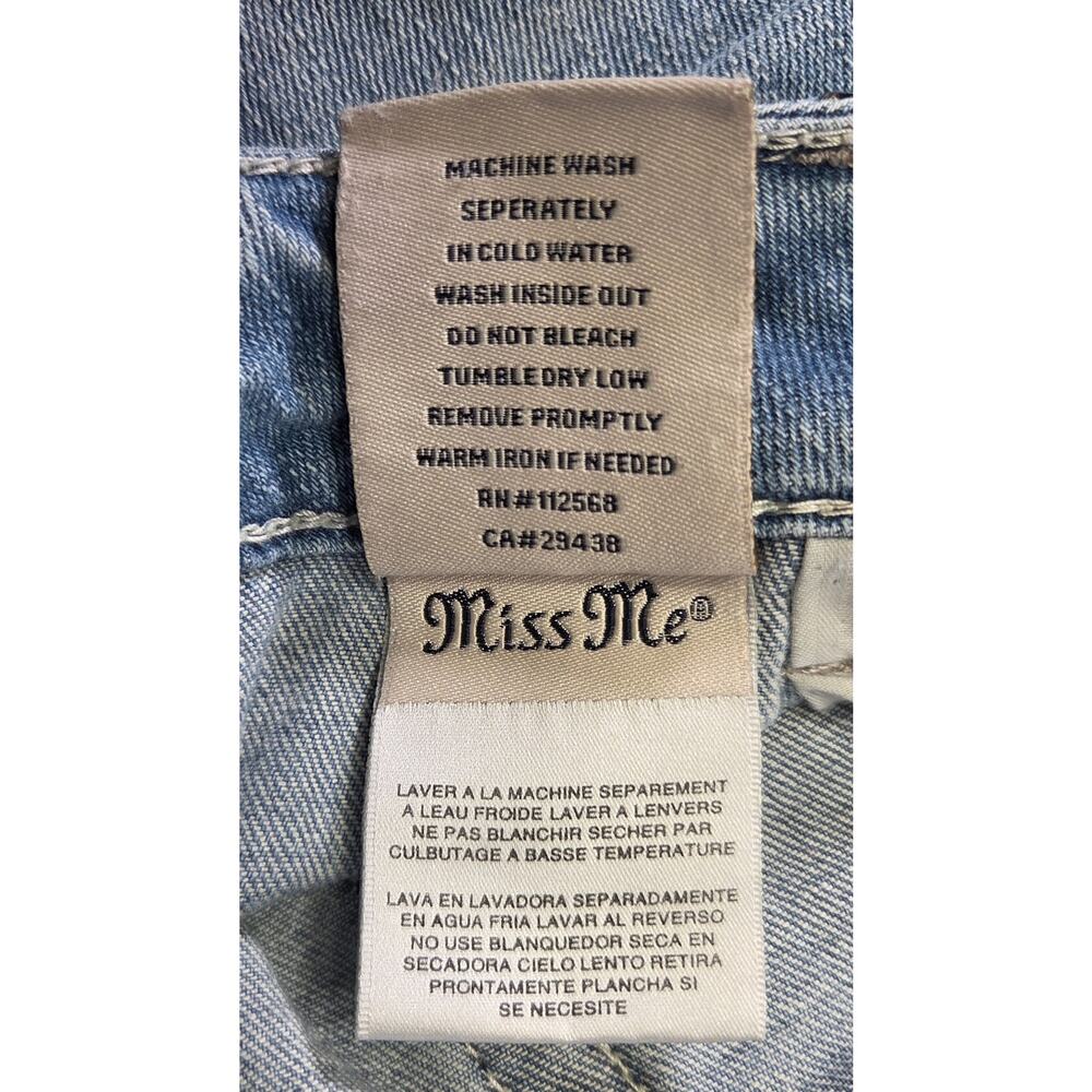 Miss Me Jeans Women's Measures 30x28 Bootcut M Series Thick Embroidered - Picture 12 of 13